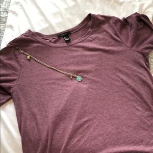 Purple Short Sleeve Top